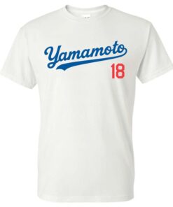Vintage Style Yoshinobu Yamamoto No.18 T-Shirt, Youth Shirt, Los Angeles Baseball Tshirt, Baseball Youth Shirt, Gift for Boys