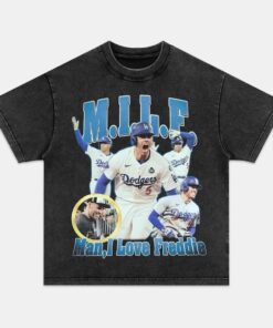 World Series Champions 2025 Washed Shirt, FREDDIE FREEMAN Los Angeles, Baseball Shirt