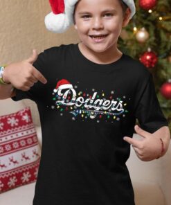 Dodger Baseball Champions Christmas T-Shirt, Adult and Youth Xmas Shirt, World Series 2025 Shirts, Baseball Christmas Tee, Family Xmas Gifts