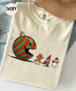Funny Christmas Shirt, Retro Holiday Graphic Tee, Gingerbread Shirt, Santa Christmas Shirt, Cute Xmas T-Shirt, Holiday Party Gift