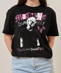 Machine Gun Kelly T-Shirt - Tickets To My Downfall Album - Unisex Rapper Clothing, MGK Merch for Fans, Unisex Rock Band Graphic Shirt