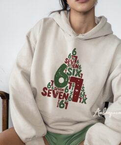 Six Seven Christmas Tree Shirt, Six Seven Typo Shirt, Internet Joke Shirt, Xmas 6 7 Shirt, Trendy Christmas Shirt