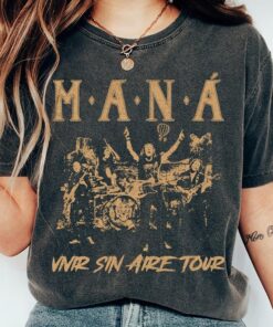 Mana Band Tour 2025 T-Shirt, Maná Vivir Sin Aire Tour 2025 T-Shirt, Latin Rock Mana Shirt, Maná Fan Gift, Mana Merch, Concert Mana Shirt