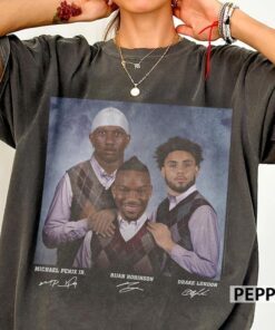 Bijan Robinson Michael Penix Jr Drake London Football Shirt, Atlanta Step Bros Tee, Funny Football Gift Unisex