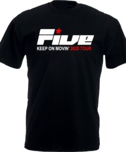 Keep on Movin 2025 UK Tour T-shirt, Couple Matching Five Concert Shirt, Concert Lover Tee Top, Music Festival T-Shirt