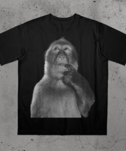 Funny Monkey Shirt, Stupid Meme Tshirt, Dank Memes Tee, 90s Vintage Bootleg, Odd Core