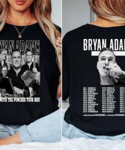 Vintage Bryan Adams Tour Shirt, Retro Rock Concert Tee