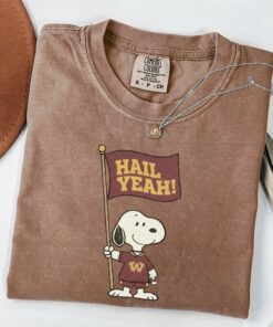 Washington Commanders Snoopy Comfort Colors Shirt, Washington Football Hail Yeah Vintage Sweatshirt