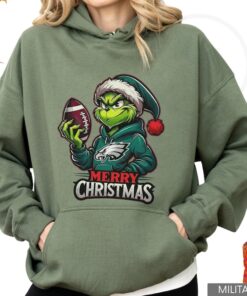 Philadelphia Football Merry Christmas Grinc Sweatshirt, Football Fan Shirt, Philadelphia Football Fan Tee, Eagle Fan Shirt