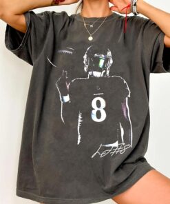 Lamar Jackson T-Shirt, Baltimore Football Vintage Graphic Streetwear T-Shirt