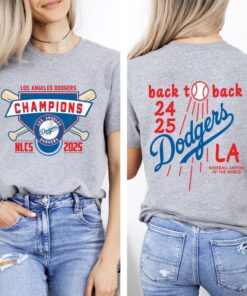 La Baseball Back to Back Champs 2-Sided Shirt, Los Angeles Baseball Tshirt, World Series 2025 Sweatshirt, Baseball Tee, Baseball Lover Shirt