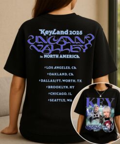 Key KEYLAND: Uncanny Valley World Tour 2025 T-shirt, Key SHINee Shirt, Key Hunter Album Shirt, Key Strange Shirt, Kpop Fan Gift