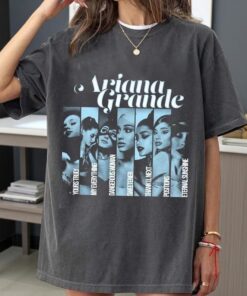 Ariana Grande Albums Vintage Graphic Tee | Oversized Unisex T-Shirt | Retro Pop Music Shirt | 90s Y2K Streetwear Gift for Fans