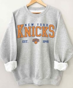 Vintage 90s New York Knicks Shirt, Crewneck New York Knicks Sweatshirt, Hoodie Retro For Women And Men Basketball Christmas