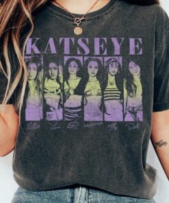 Vintage Katseye The Beautiful Chaos Tour Shirt, Katseye Kpop Graphics Tee, Katseye Gnarly Sweatshirt, Gabriela Shirt, Eyekon Kpop Fan Merch