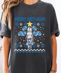 Amon-Ra St Brown Funny Merry Grit-Mas Shirt, Xmas Detroit Football Shirt
