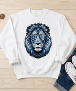Detroit Football Crewneck Sweatshirt Lion Mascot Unisex Michigan Game Day Football Sweater