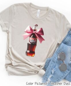 Coquette Dr Pepper Sweatshirt, Pink Bow Dr Pepper Shirt, Preppy Pink Bow Tee, Trendy Soda Tee, Fun Dr Pepper Lover Gift, Dr Pepper Hoodie