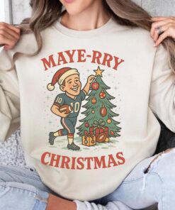 New England Football Drake Maye Christmas Sweatshirt, Patriot Football Tshirt, Girl Xmas Gift