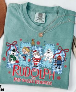 Rudolph The Red Nosed Reindeer Shirt, Christmas Sweatshirt, Christmas Holiday Sweater, Funny Christmas Tee