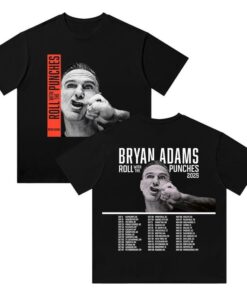 Bryan Adams Roll With The Punches Tour 2025 Double Sided Unisex T-Shirt