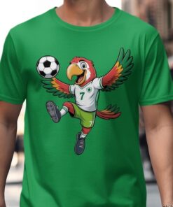 Parrot Ireland Football T-Shirt, Irish Parrot Football Shirt, Irish Football Fan Gift, Funny Parrot Shirt, Soccer Fan Apparel, Kids Soccer