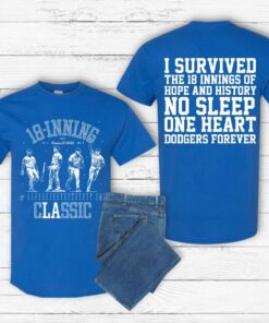 18 Innings Baseball Shirt, LA Dodgers World Series Baseball T-Shirt, Los Angeles Champion Tee, Vintage Baseball Fan Top