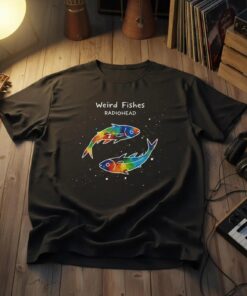 Radiohead Weird Fishes Sweatshirt, 90s Alternative Rock Band Tee, Vintage Music Graphic T-Shirt, Unisex Fan Gift, In Rainbows Hoodie
