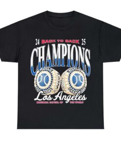 La Baseball Back to Back Champs Shirt, Los Angeles Baseball T-Shirt, World Series 2025 Tee, Baseball Tee, Baseball Lover Top