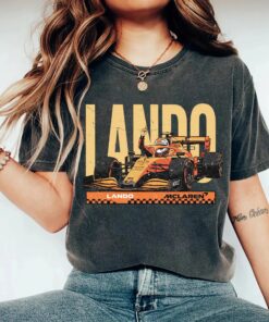 Lando Norris Shirt, F1 Retro Racing Tee, Vintage Formula 1 Norris Graphic, F1 Driver Fan Gift
