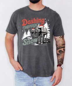 Dashing Through The Snow AT-AT Walkers Shirt, Star Wars Christmas T-Shirt, Winter Vacation Tee, Christmas Family Vacation