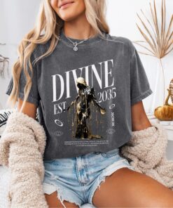 Divine Theme Art Trend T-Shirt, Nostalgic Retro Shirt, EST. 2035 Tee, 2025 New Fashion Retro Top