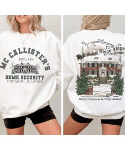 Retro McCallister Home Security T-Shirt, Christmas Movie Sweatshirt, Home Alone Kevin Hoodie, McCallister Shirt, Xmas Movie Tee