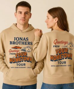 Jonas Brothers 20th Anniversary Sweatshirt, “Your Hometown Tour” Retro Crewneck, Vintage Music Merch Gift, Unisex Fan Apparel 2025