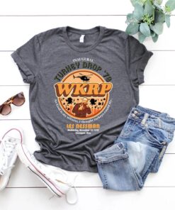 Cincinnati WKRP Turkey Drop T-Shirt, Retro Radio Show Tee, Comfy Ultra Soft Thanksgiving Shirt
