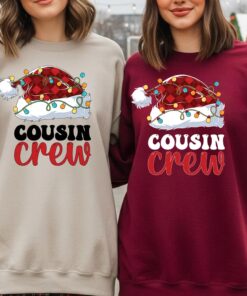 Cousin Crew Christmas Sweatshirt, Matching Family Christmas Crewneck, Holiday Cousins Shirt, Cute Xmas Sweater, Kids & Adults Cousin Outfit