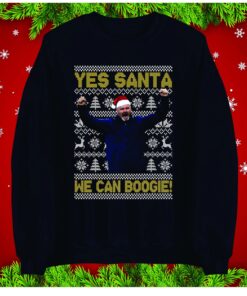 Steve Clark Christmas Jumper, Funny Scottish Football Xmas Hoodie, We Can Boogie Festive Sweatshirt, Retro Music Christmas T-Shirt