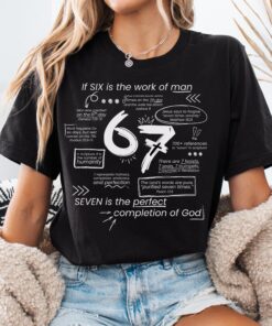 Christian 6 7 Meme Shirt, Six Seven T-Shirt, 67 Bible Verse Tshirt, Scripture Tee, TikTok Trend Top, Trendy Teen Shirts