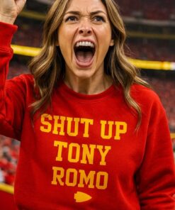 Shut Up Tony Romo Tee, Funny Football Shirt, Game Day Fan Gift
