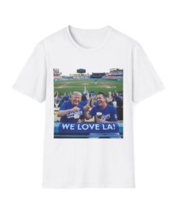 Donald Trump Gavin Newsom T-Shirt, Funny Political Satire Tee, Dodgers Playoff Game Shirt, LA Fan Gift