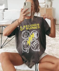 Vintage 5SOS Hoodie, Concert Graphic Tee, Gift For Fans
