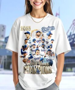 Dodgers 2025 World Series Champions T-Shirt, LA Baseball Souvenir