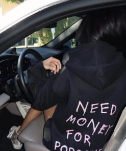 Need Money for Porsche Iron-On Patch | Hand Cut Viny l Quote for Sweatshirts, Hoodies & T-Shirt