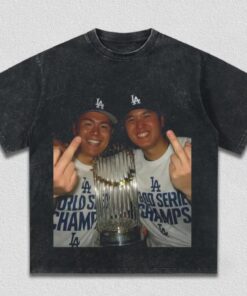 World Series Champions 2025 T-Shirt, Shohei Ohtani & Yoshinobu Yamamoto Los Angeles, Baseball Shirt