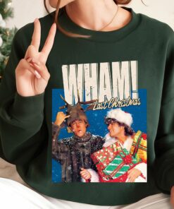 Vintage Wham Christmas T-Shirt, Last Christmas Sweatshirt, Retro Music Xmas Hoodie