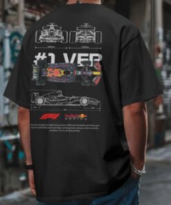 Red Bull F1 Fan Art Tee, Max Verstappen Graphic Shirt