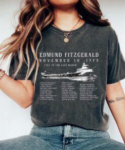 The Wreck of the Edmund Fitzgerald, Never Forget Shirt, Edmund Fitzgerald T-Shirt - November 10th 1975