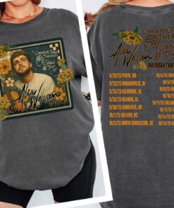 Alex Warren Cheaper Than Therapy 2025 Tour T-Shirt, Vintage Tour Merch Tee, Unisex Concert Shirt, Gift for Music & Alex Warren Fans