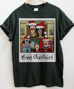 Bob'S Burgers Family Photo, Bob'S Burgers Ugly Christmas Shirt, Bob'S Burgers Merry Christmas, Christmas Movie Tee