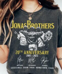 20th Anniversary Of Jonas Shirt, Greetings from Your Hometown Tour Jonas Brothers